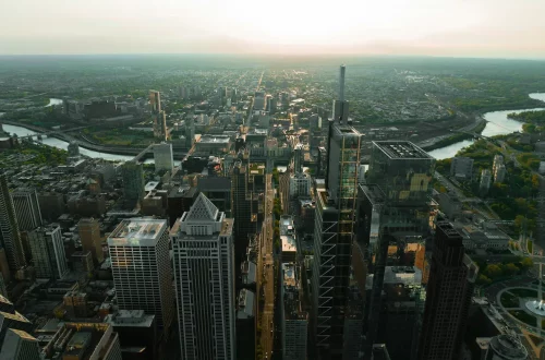 Consulate General of Italy in Philadelphia: Aerial photo of the city of Philadelphia