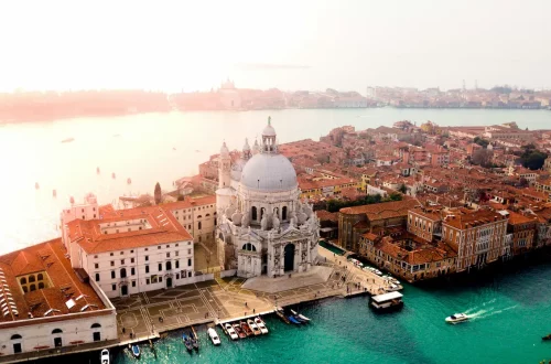 How long does it take to get italian citizenship: Aerial photo of Venice, Italy