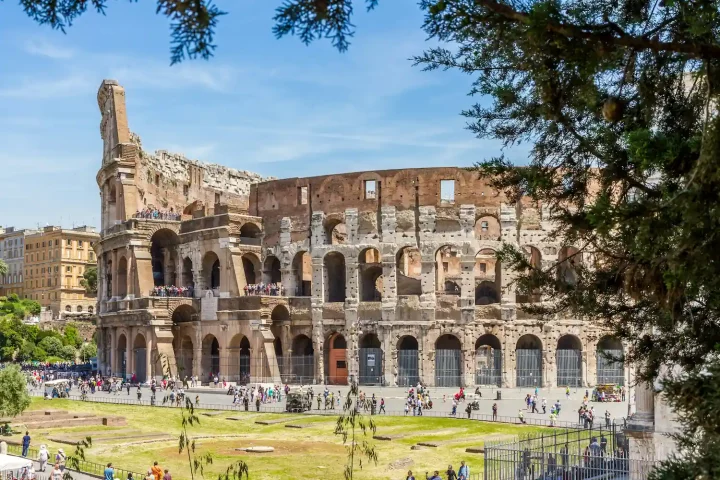 Renouncing Italian citizenship: Side view of the The Colosseum in Rome