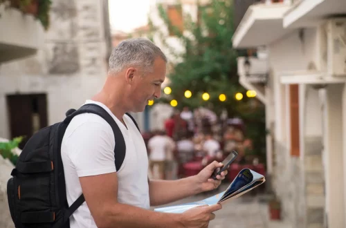 Retiring in Italy as an American: Photo of a retiree enjoying the life in Italy